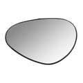 Miroir à forme irrégulière avec cadre en métal noir