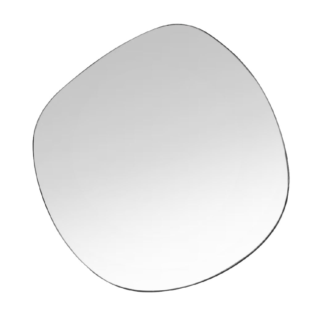 Miroir Mural Moderne - Forme Organique, Cadre Mince